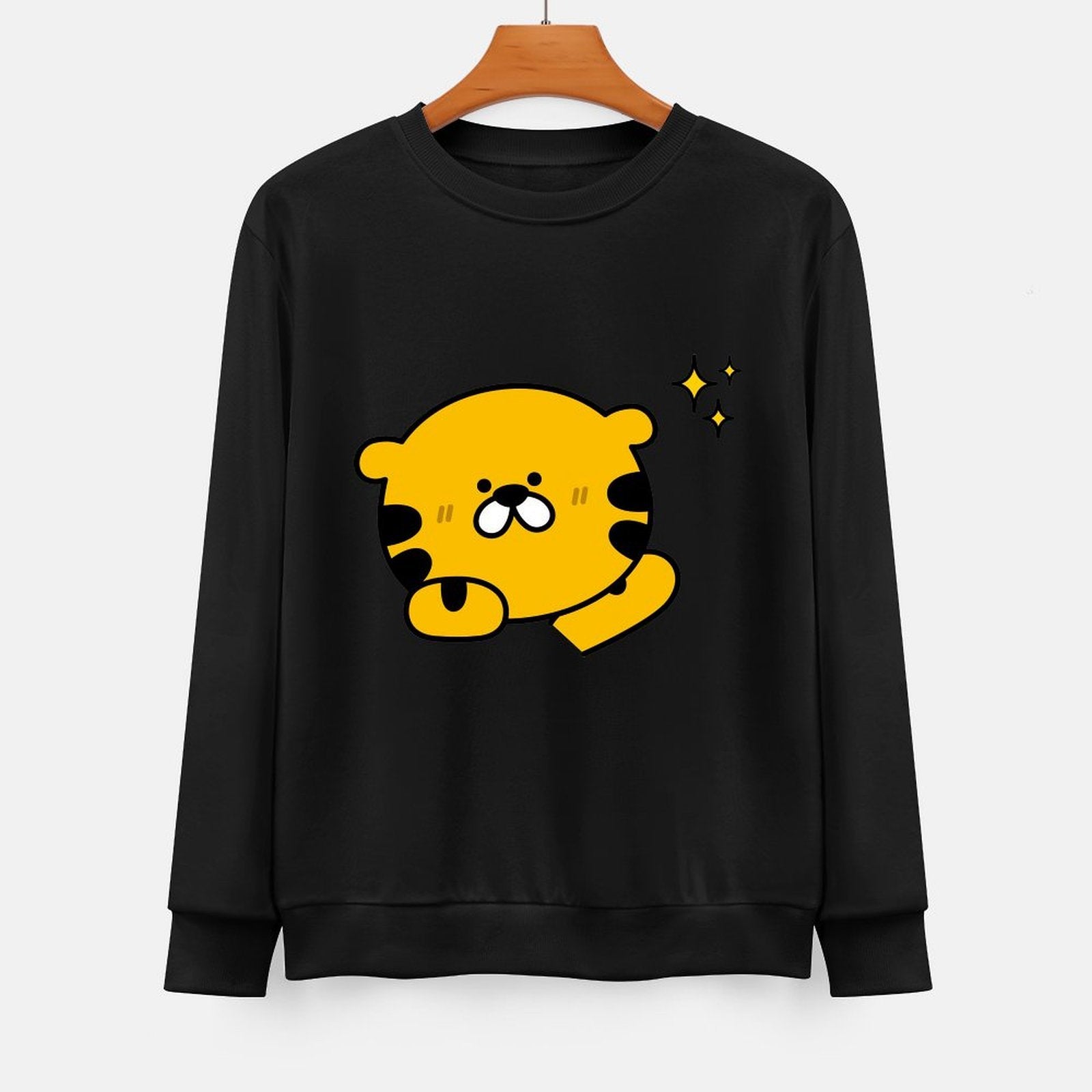 Front Patterned Long Sleeve TopSoftFeel RelaxFit